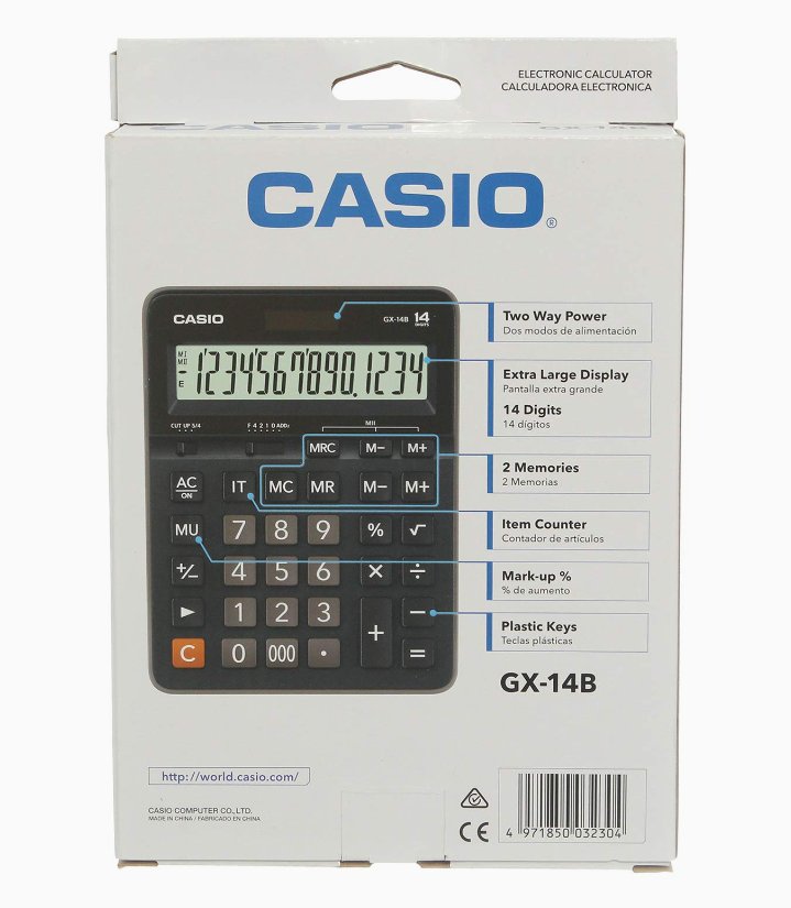 CASIO GX 14 B CALCULATOR14 – BLACK