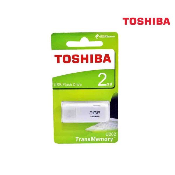 WHOLESALE OF TOSHIBA PLASTIC USB FLASH DRIVE - 2GB (10 pieces)