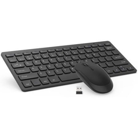 Mini Wireless Keyboard & Mouse - Black